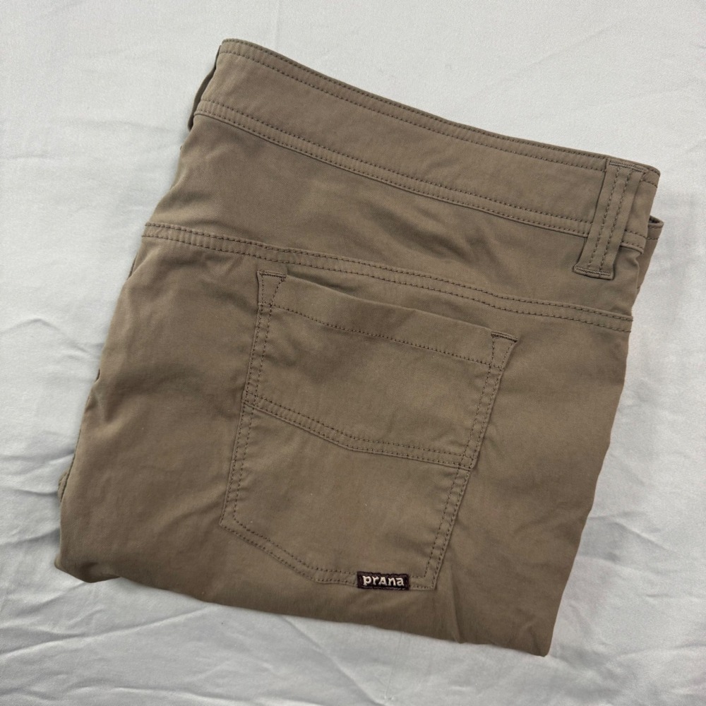 Prana Zion Breathe Mens Hiking Shorts 40x9 (39x8.5) Brown Stretch Trail Outdoors